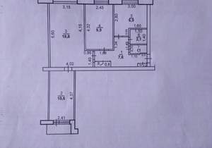 3-к квартира, вторичка, 59м2, 4/9 этаж