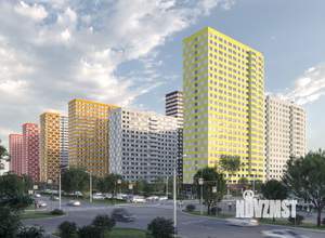 2-к квартира, строящийся дом, 44м2, 7/25 этаж