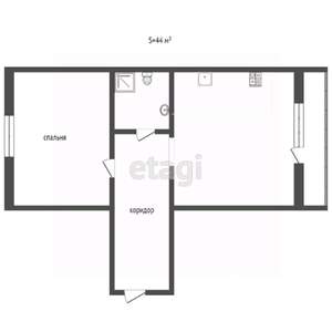 1-к квартира, вторичка, 48м2, 4/17 этаж
