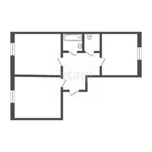 2-к квартира, вторичка, 71м2, 7/17 этаж