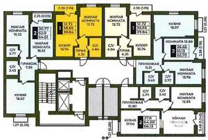2-к квартира, вторичка, 65м2, 10/12 этаж