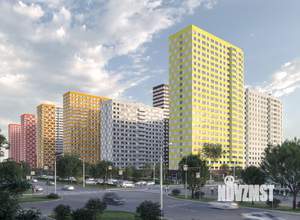 1-к квартира, строящийся дом, 27м2, 21/25 этаж