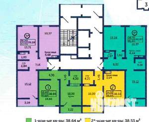 1-к квартира, вторичка, 40м2, 6/17 этаж