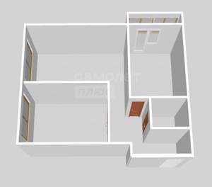 1-к квартира, вторичка, 62м2, 5/20 этаж