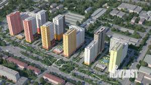 3-к квартира, строящийся дом, 57м2, 16/25 этаж