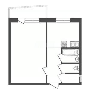 1-к квартира, вторичка, 35м2, 1/9 этаж