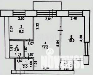 2-к квартира, вторичка, 40м2, 3/5 этаж
