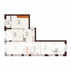 3-к квартира, строящийся дом, 83м2, 2/17 этаж