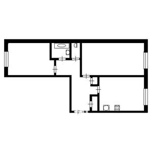 2-к квартира, вторичка, 49м2, 2/9 этаж