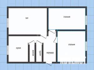 3-к квартира, вторичка, 60м2, 1/5 этаж
