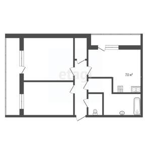 3-к квартира, вторичка, 68м2, 6/9 этаж