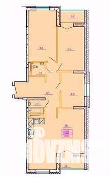 3-к квартира, строящийся дом, 103м2, 6/10 этаж