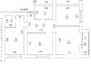 3-к квартира, вторичка, 96м2, 1/17 этаж