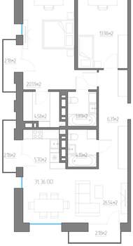 3-к квартира, вторичка, 92м2, 7/11 этаж
