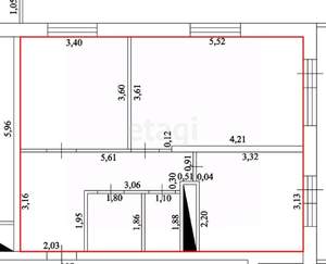 2-к квартира, вторичка, 60м2, 4/16 этаж