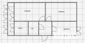 3-к квартира, вторичка, 61м2, 2/5 этаж