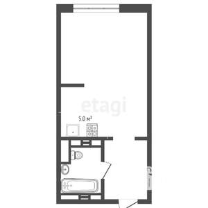 Студия квартира, вторичка, 27м2, 2/4 этаж
