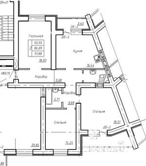 3-к квартира, вторичка, 87м2, 5/14 этаж