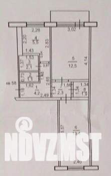 2-к квартира, вторичка, 43м2, 5/5 этаж