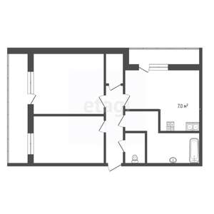 3-к квартира, вторичка, 68м2, 6/9 этаж