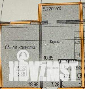 1-к квартира, вторичка, 40м2, 9/17 этаж