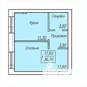 1-к квартира, вторичка, 37м2, 3/4 этаж