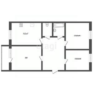 3-к квартира, вторичка, 78м2, 4/10 этаж