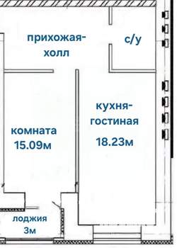 2-к квартира, вторичка, 54м2, 5/17 этаж