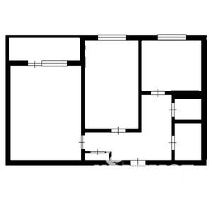 2-к квартира, вторичка, 49м2, 1/9 этаж