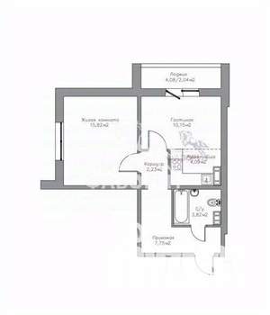 1-к квартира, вторичка, 46м2, 14/18 этаж
