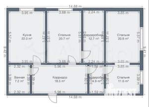 4-к квартира, вторичка, 142м2, 2/3 этаж