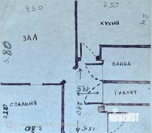 1-к квартира, вторичка, 35м2, 5/5 этаж