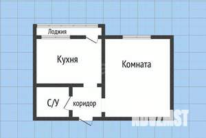 1-к квартира, вторичка, 37м2, 6/17 этаж