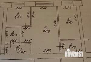 2-к квартира, вторичка, 43м2, 1/4 этаж