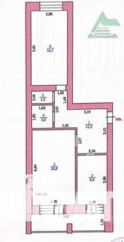 2-к квартира, вторичка, 64м2, 1/10 этаж