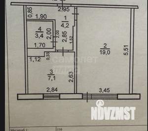1-к квартира, вторичка, 34м2, 8/9 этаж