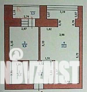 1-к квартира, вторичка, 43м2, 2/14 этаж