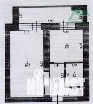 1-к квартира, вторичка, 39м2, 10/12 этаж