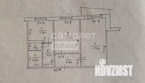 2-к квартира, вторичка, 50м2, 6/9 этаж
