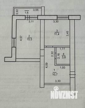 1-к квартира, вторичка, 41м2, 4/14 этаж