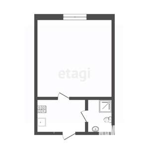 1-к квартира, вторичка, 18м2, 4/5 этаж