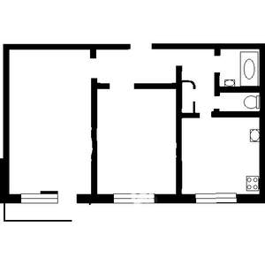 2-к квартира, вторичка, 54м2, 3/9 этаж