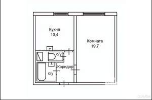 1-к квартира, вторичка, 39м2, 3/15 этаж