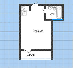 Студия квартира, вторичка, 25м2, 11/13 этаж