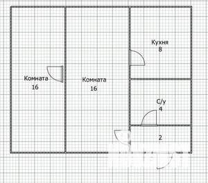 2-к квартира, вторичка, 44м2, 2/5 этаж