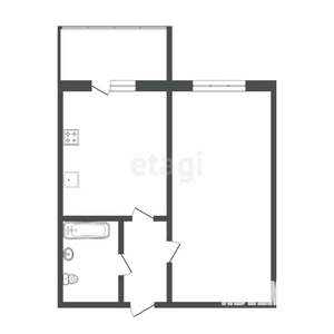 1-к квартира, вторичка, 37м2, 13/24 этаж