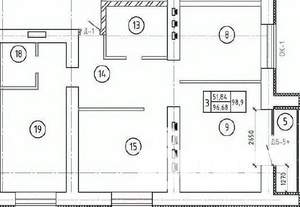3-к квартира, вторичка, 98м2, 11/17 этаж
