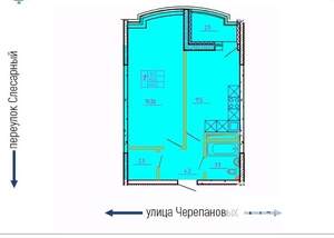 1-к квартира, вторичка, 43м2, 5/11 этаж