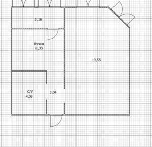 1-к квартира, вторичка, 39м2, 7/17 этаж