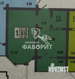 1-к квартира, вторичка, 41м2, 10/17 этаж